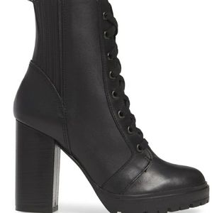Steve Madden EUC Lead Heeled Combat Boots